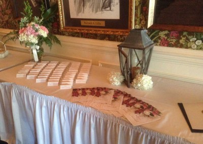 Banquet room setup